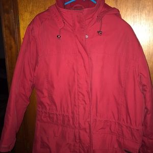 Red woman’s jacket